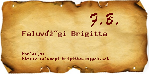 Faluvégi Brigitta névjegykártya